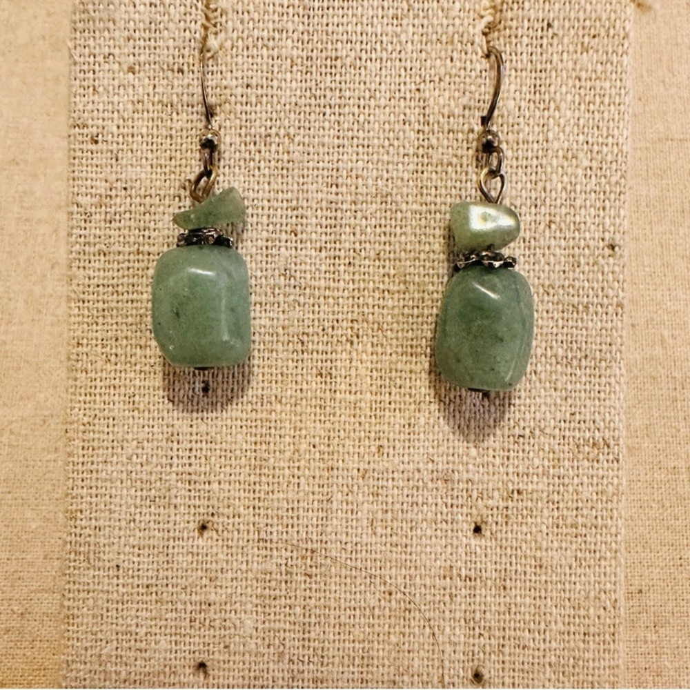 Carol for Eva Graham | Earrings | Green & Silver Earrings